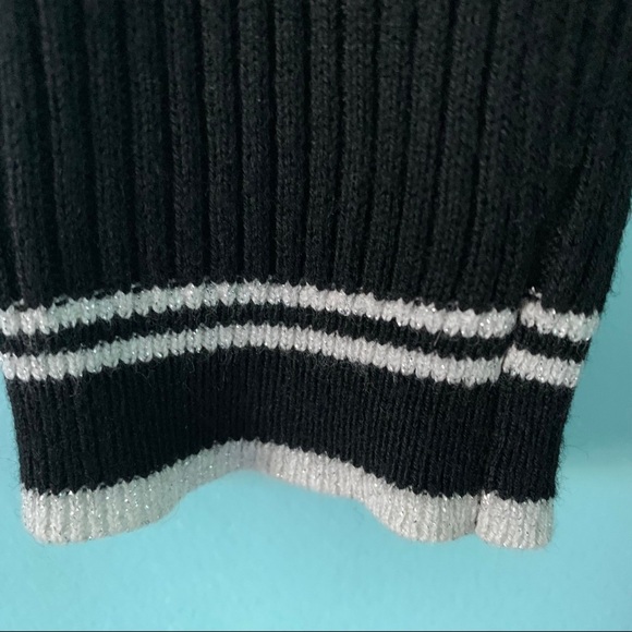 White House Black Market Wool Blend Ribbed Stripe Trim Knit Duster Cardigan - Picture 4 of 7